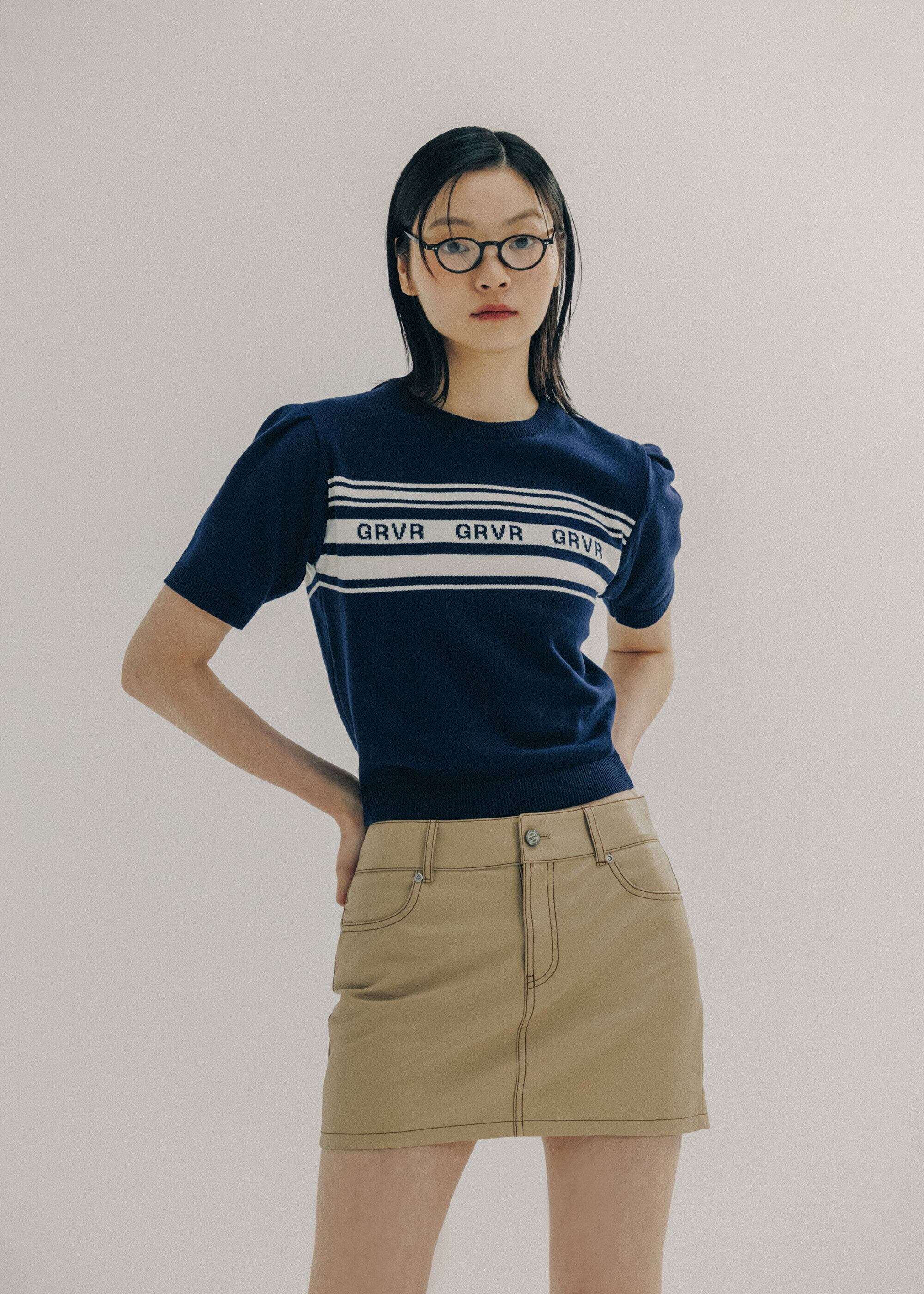 GROVE] GRVR SS KNIT [4COLOR] 正規品 韓国ブランド 韓国ファッション