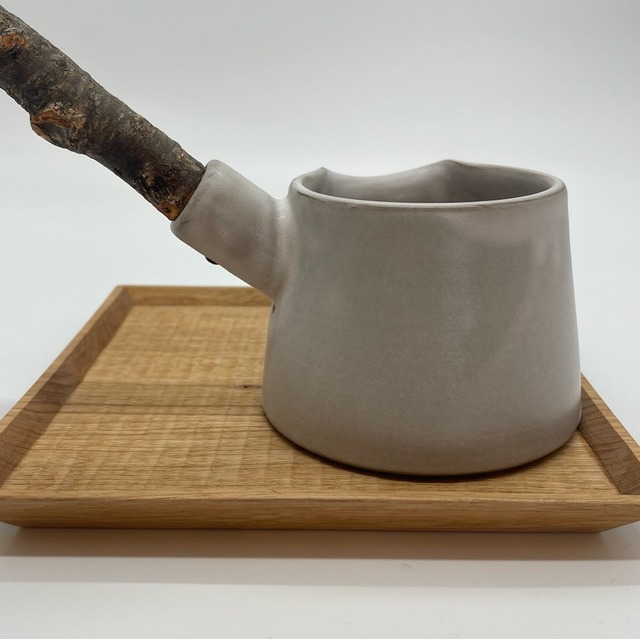 『フじイまさよ(Fujii Msy Pottery)』耐熱　ミルクパン モカ　2022012074358