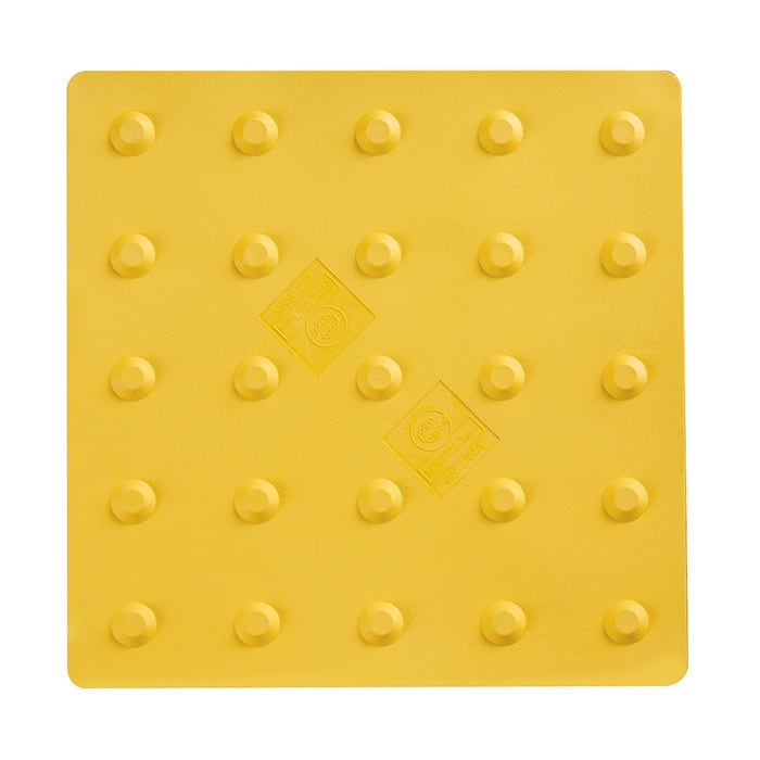 エコ点字パネル ポイントタイプ ３００角 貼付けタイプ エコマーク認定 再生エラストマー樹脂使用 アラオ AR-0895 点字パネル　AR0895