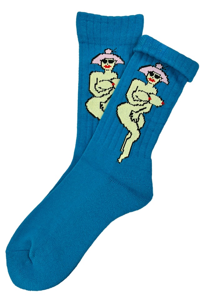 <NEW> "裸婦&TOUGH -blue- " Socks