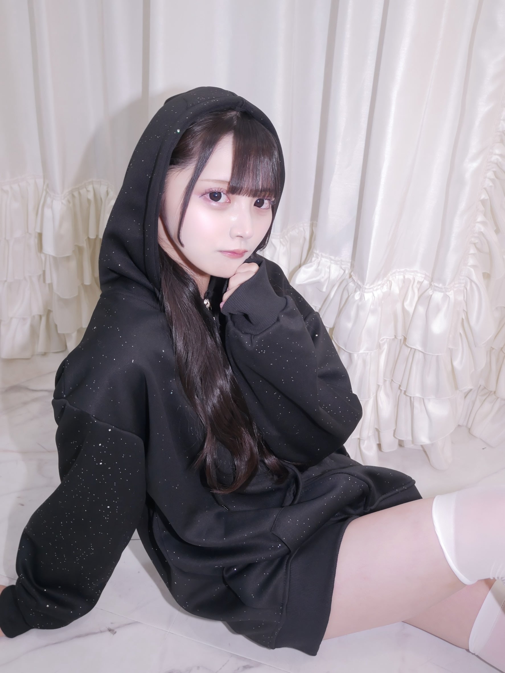 sparkle zip up hoodie