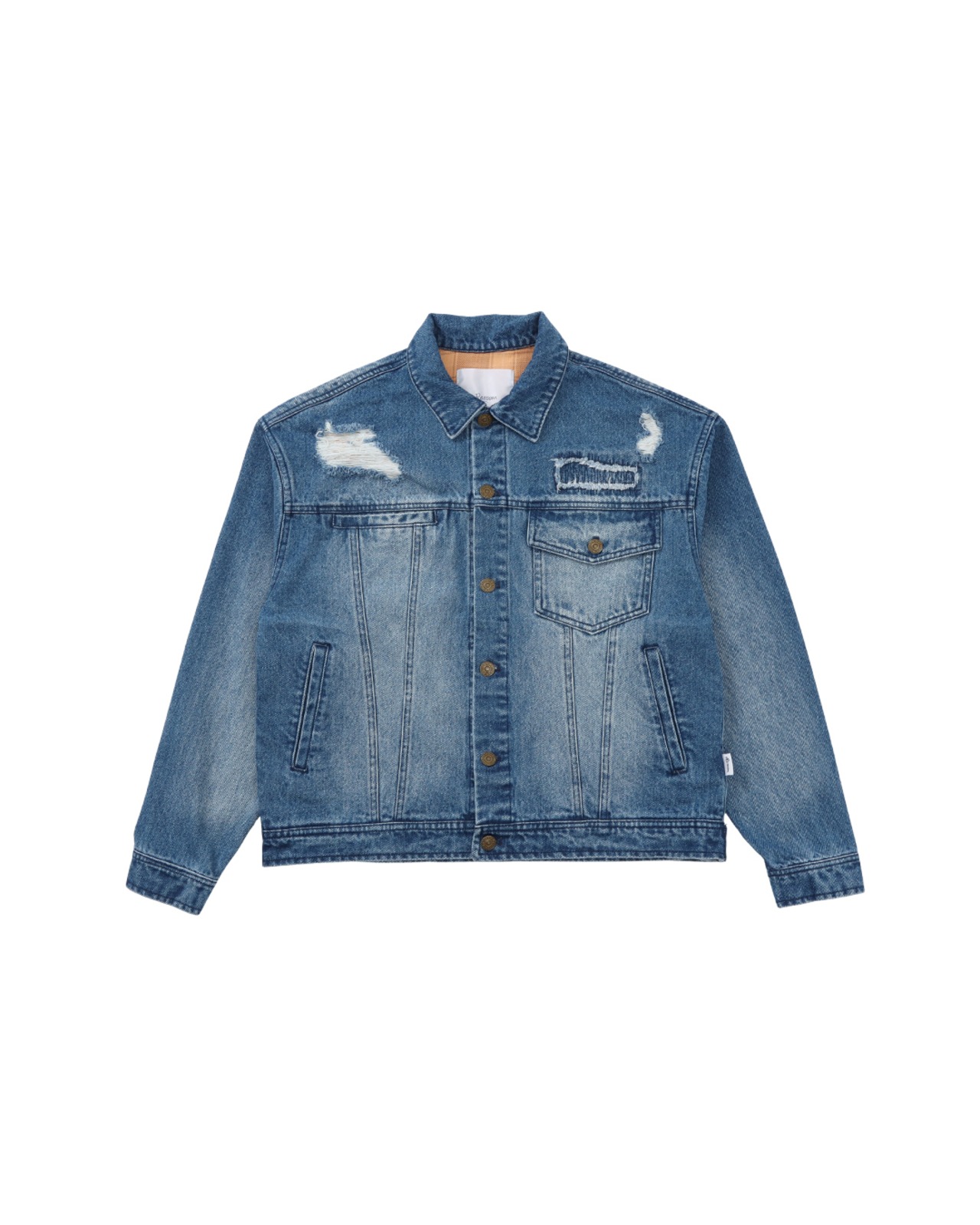 【#Re:room】VINTAGE DAMAGE DENIM JACKET［REJ144］