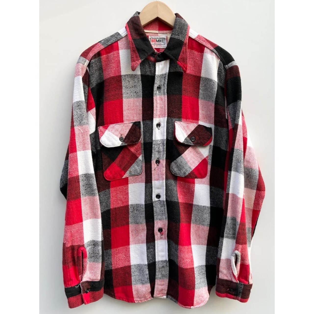 70s BIG MIKE FLANNEL SHIRT MADE IN USA  Size M
