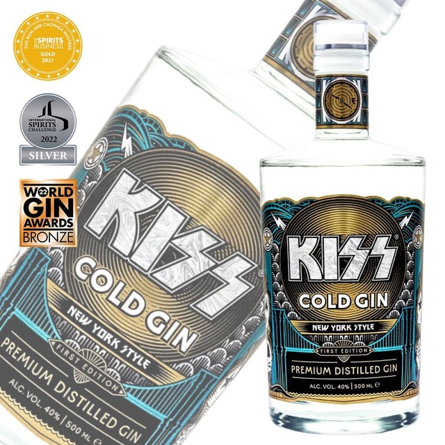 キッス コールド・ジン ニューヨーク・スタイル 500ml 40度 KISS プレミアム 高級 ジン スウェーデン蒸留 コレクション 洋酒 かっこいい