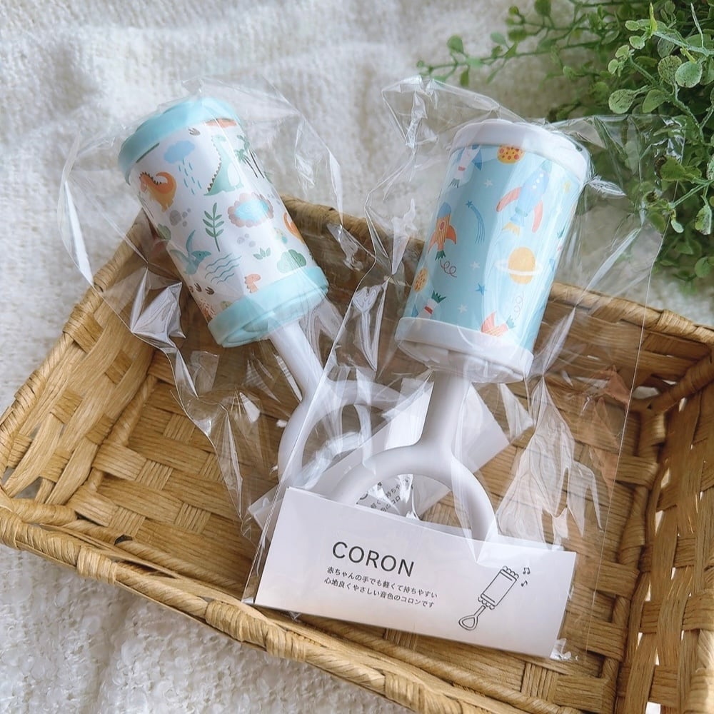 COCOWALK | コロン 赤ちゃんのガラガラ ラトル ダイナソー スペースワールド ベビー 玩具 日本製 ココウォーク