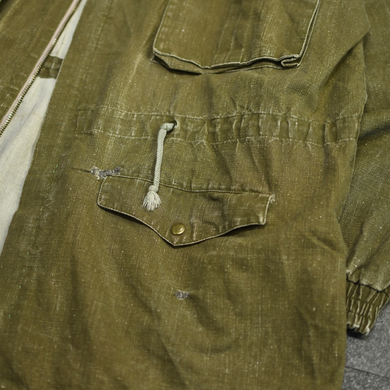 design 4pocket cotton linen jacket