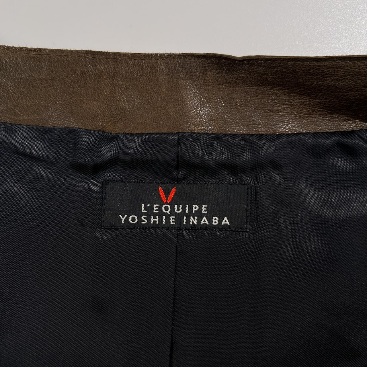 L'EQUIPE YOSHIE INABA レキップ ヨシエイナバ 羊革 本革 ラムレザー ジャケット ダブルジップ 38 /薄手/ブラウン/ビギ/レディース