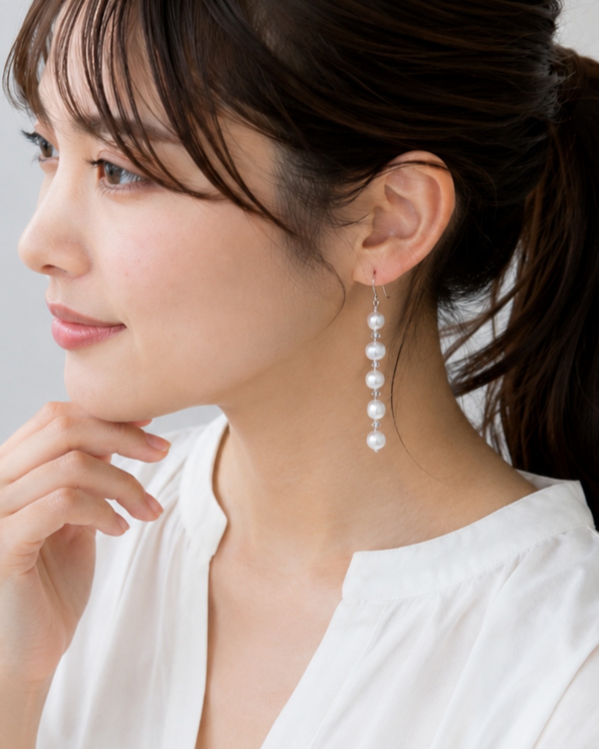 淡水パール バロック 5連フックピアス | 株式会社SAMURAI PEARL