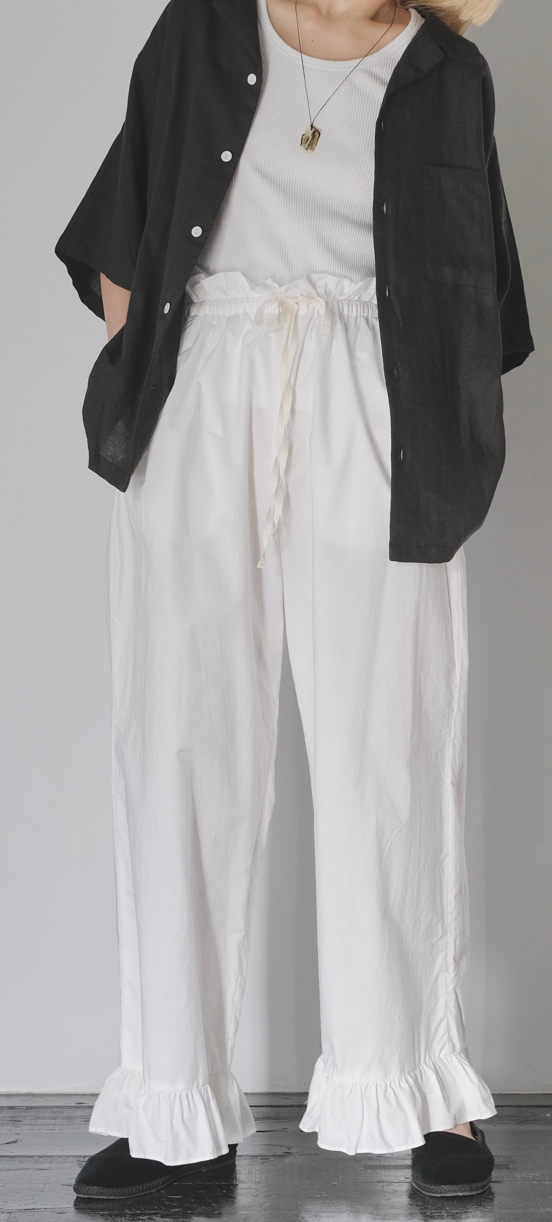 dress.25 frill pants cupro