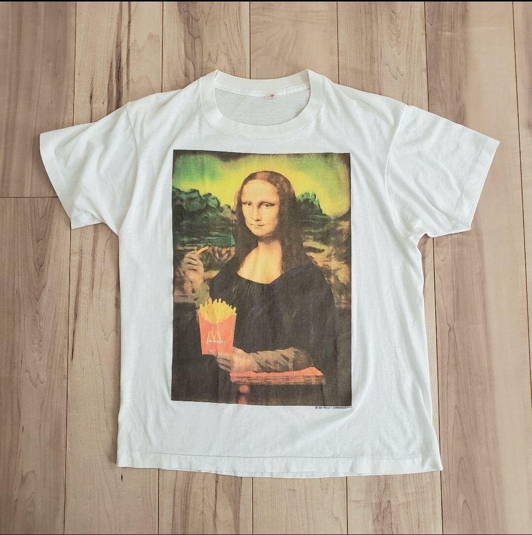 80s MCDONALD'S モナリザ Tシャツ マクドナルド マック 80s MCDONALD'S モナリザ Tシャツ マクドナルド マック