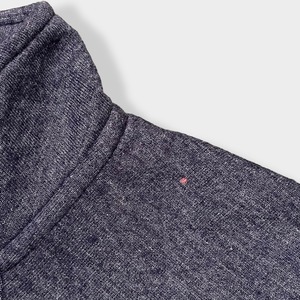 【TRIBLEND SWEATS】カレッジ アメリカン大学 カレッジロゴ AMERICAN UNIVERSITY ハーフジップ スウェット プルオーバー 刺繍ロゴ MEDIUM US古着