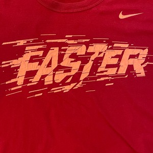 【NIKE】FASTER プリント Tシャツ ナイキ ロゴ M us古着 アメリカ古着