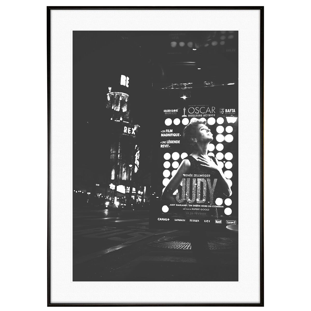 フランス写真 パリ ポワソニエール大通り ル・グラン・レックス インテリアアートポスター額装 AS3581