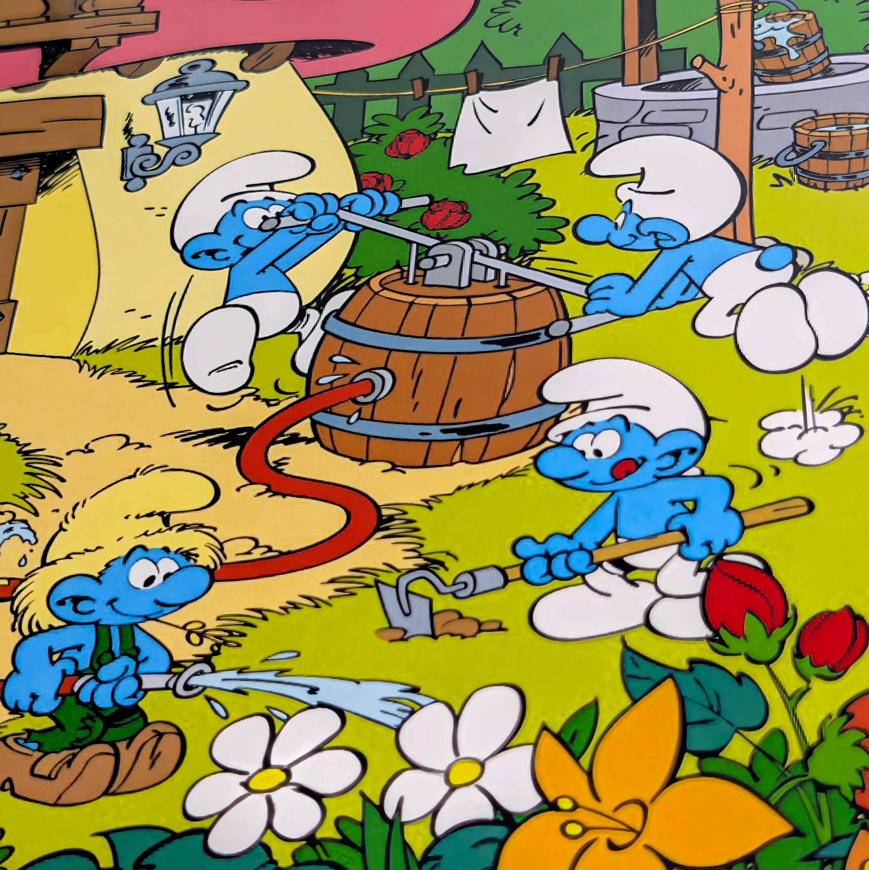 ♫ちょうどいいB4ポスター♫【 Smurf ( スマーフ）】スマーフ村 / スマーフェット〚アメリカン雑貨 アメトイ〛