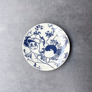 美濃焼 豆皿 フテン君マー坊 Futenmart フテンマート 小皿 平皿 小さいお皿 オリジナルプリント