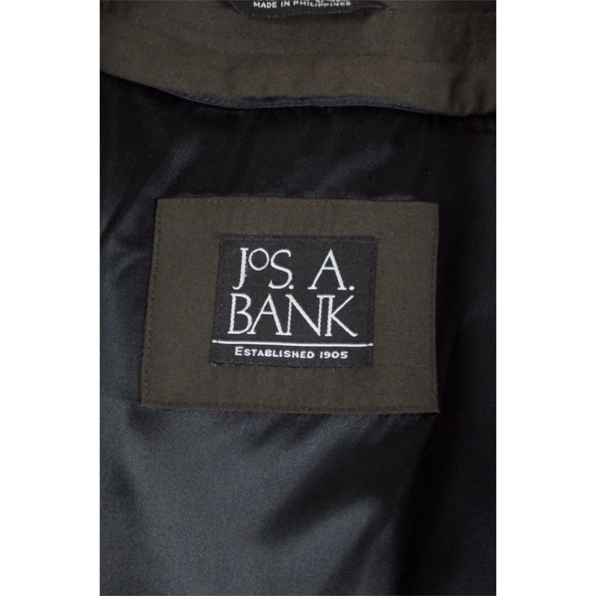 Jos.A.Bank ディープブラウン ライナー着脱可能 スムースステンカラー