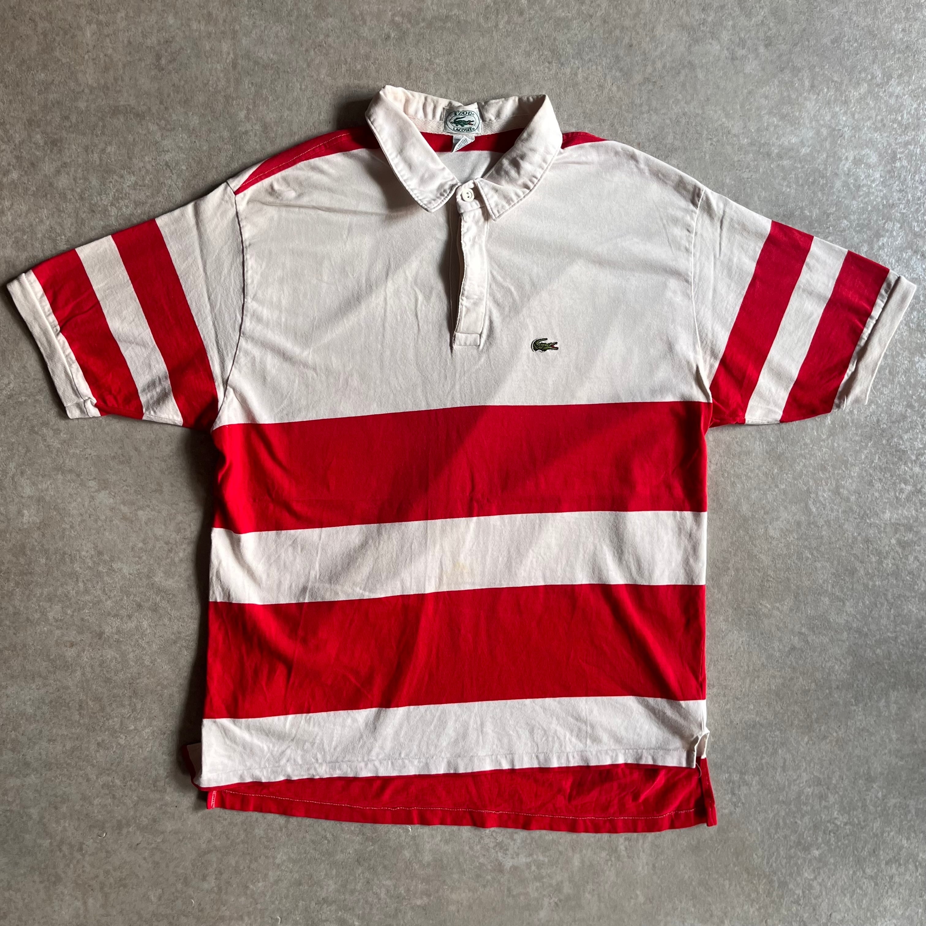 1990s LACOSTE S/S Polo Shirt XL Made in USA H368
