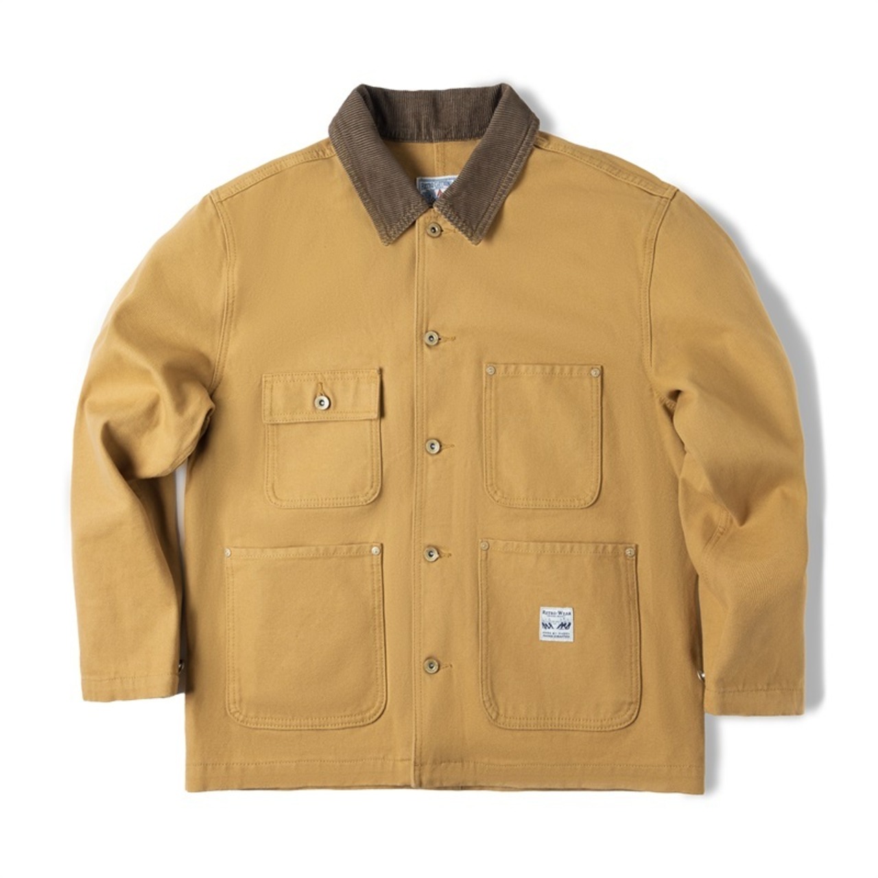 【UNISEX】 Retro Cotton Canvas Jacket / ユニセックス レトロ キャンバス ジャケット