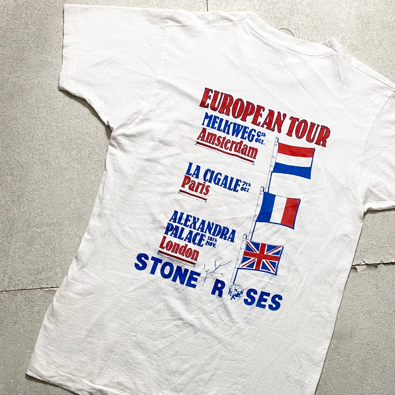 vintage 1990’s THE STONE ROSES european tour tee