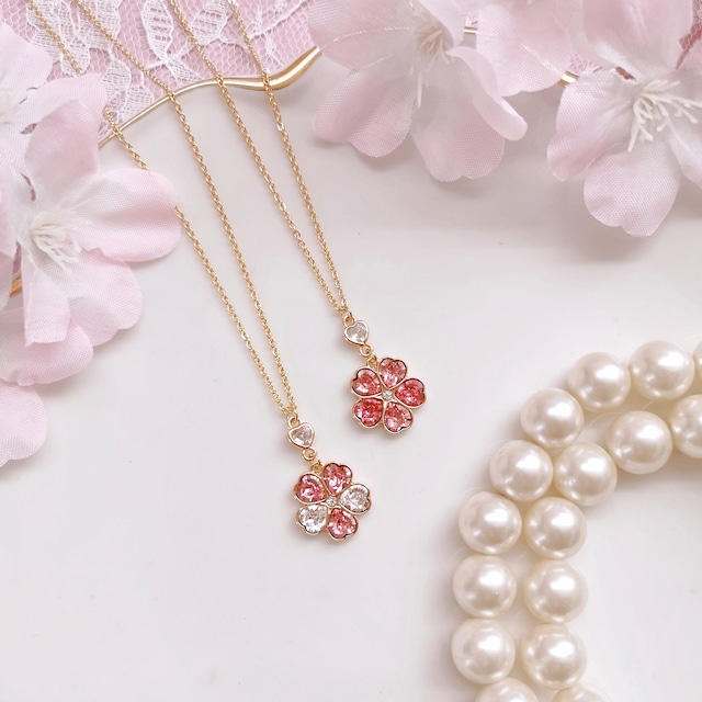 《 sweet heart swarovski necklace 》スウィートハートスワロフスキー ネックレス