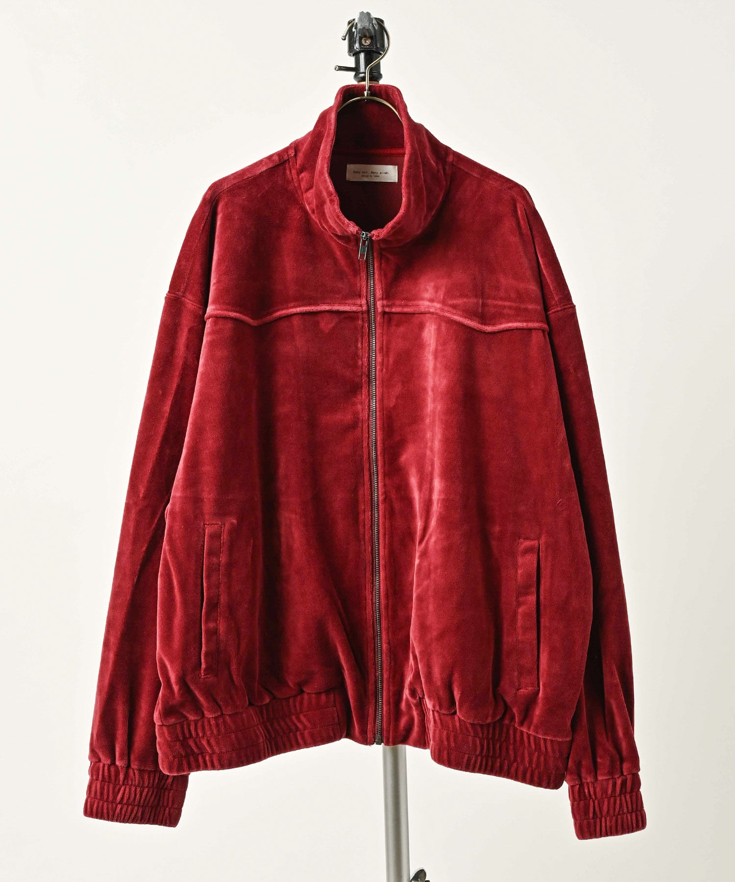 many men many mind Powder-finish velour track top (WIN) M2624020