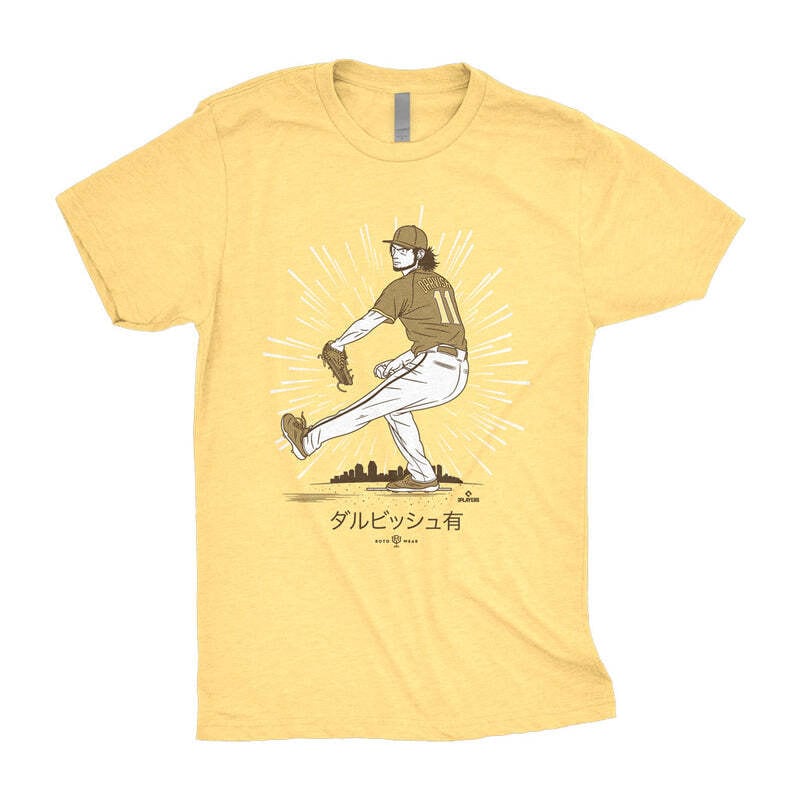 MLBPAオフィシャル アニメ有Tシャツ ダルビッシュ有 San Diego Padres Anime Yu T-Shirt Roto Wear