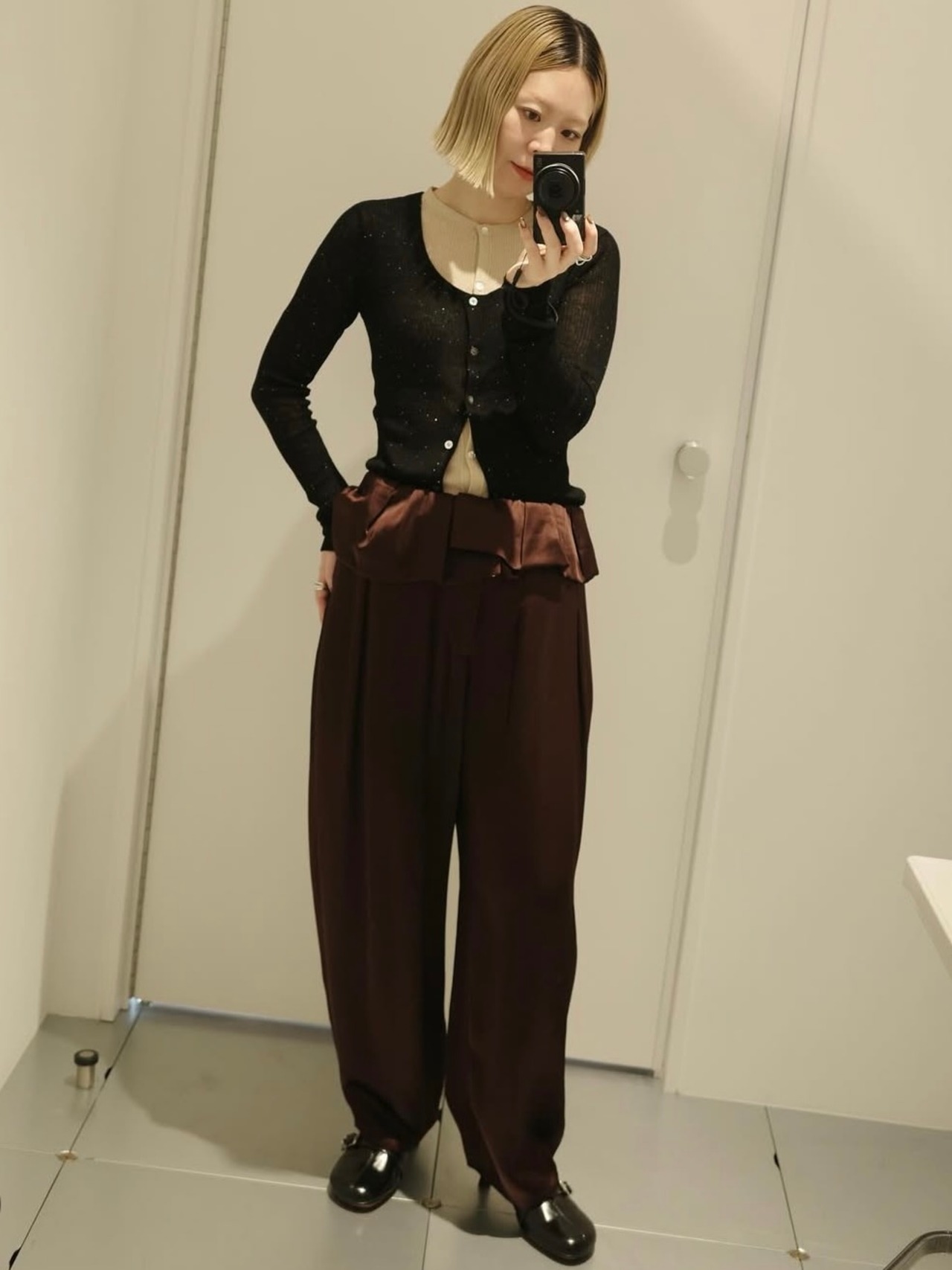 THINGS THAT MATTER　シングスザットマター  / SPARKLE SHEER KNIT CARDIGAN / ニットカーディガン - 4