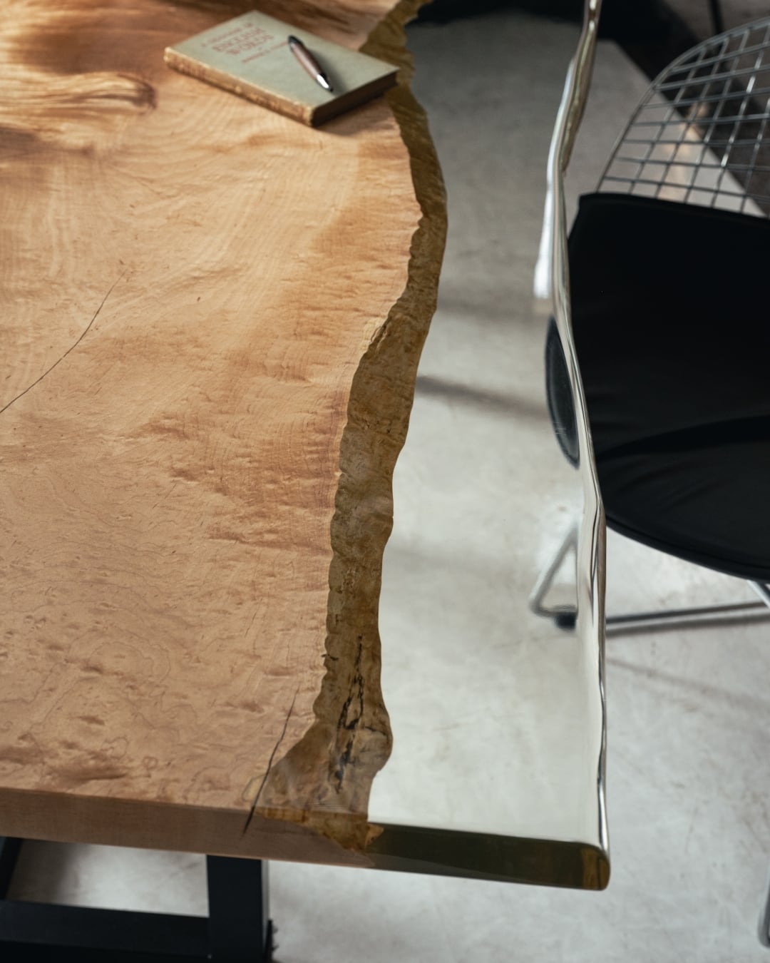 Premium】メープル_1800×850×40_青山店_テーブル天板/レジン加工 19732