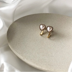heart Perl earring(※イヤリングのみ)