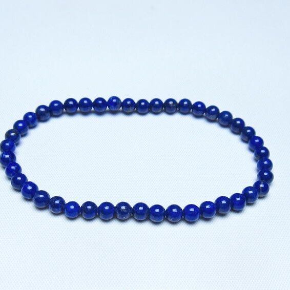 ラピスラズリ ブレスレット 4mm 一点物 メール便可 [M便 1/10] 111-48471
