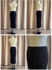 black pleated 3piece set with brooch-5201-9