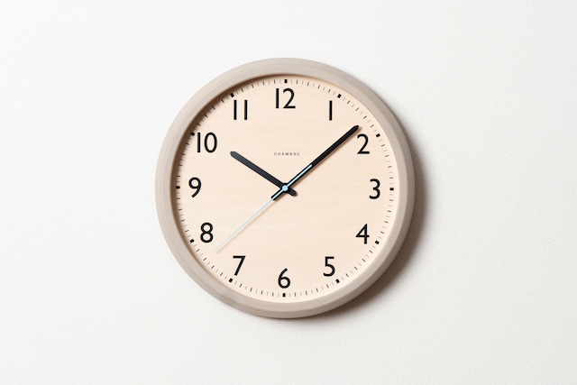電波時計 DROP CLOCK WARM GRAY -renewal-