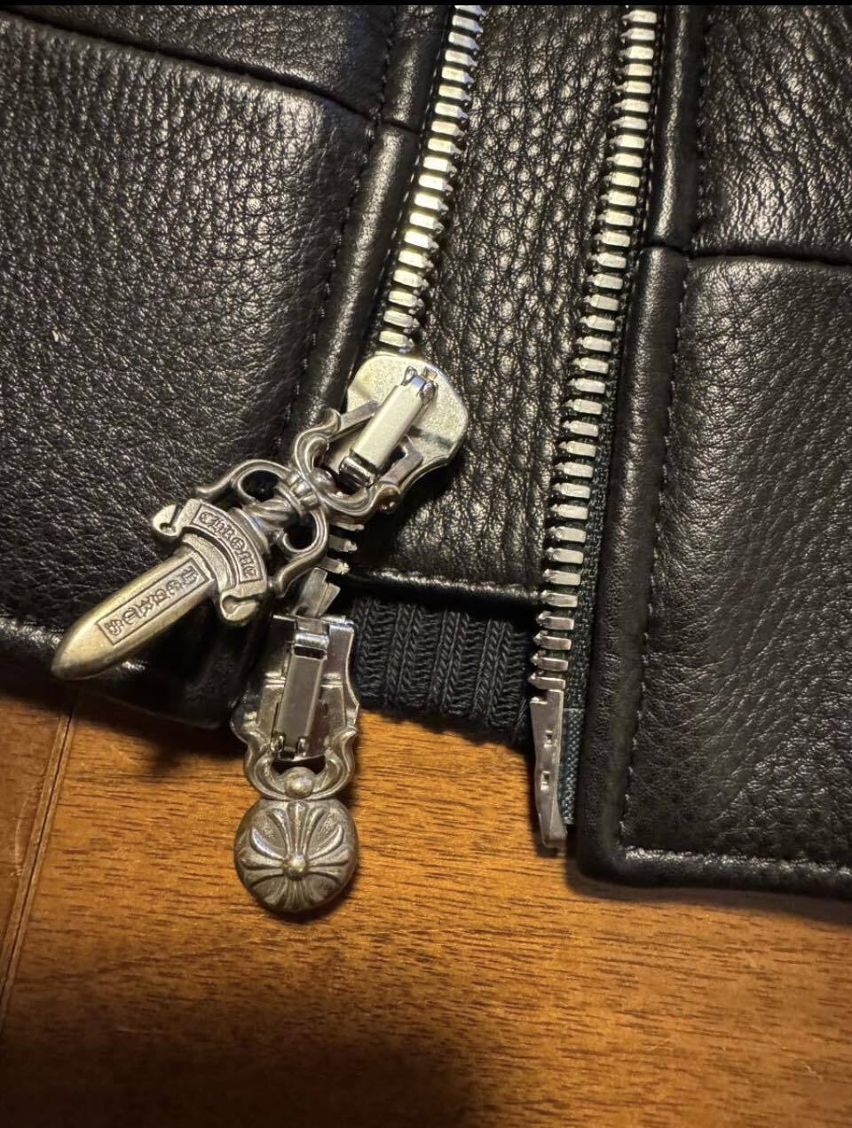 CHROME HEARTS クロムハーツ レザージャケット 牛革 黒 | chromehearts