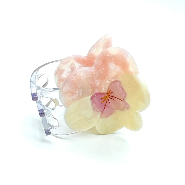 Coucou Suzette Flower Mini Hair Clip【パンジーピンク】