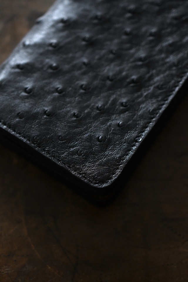 forme / Short Wallet / Ostrich (Black , Natural)