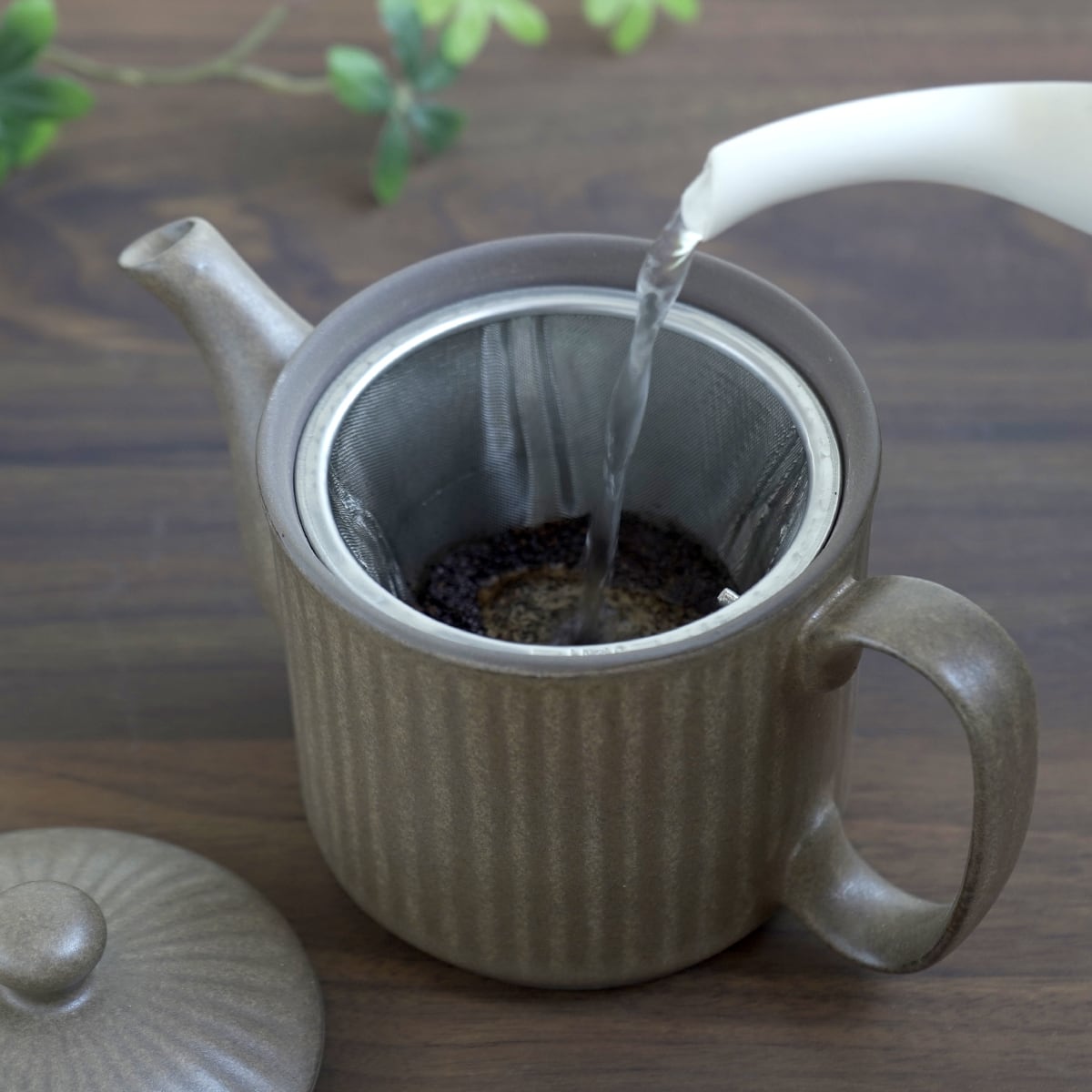 波佐見焼コーヒーポット（茶・磊磊） | 長崎良品