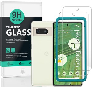 【努力特価】Ibywind 対応 Google Pixel 7 5G ガラスフィルム 2 枚保護フィルム ガイド枠付き すり傷防止耐衝撃硬度 9H強化ガラスフィルム【滑らかな手触り】【気泡ゼロ】【指紋認証対応 超簡単貼り付け】