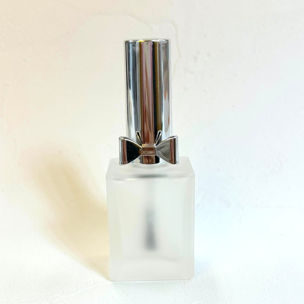 シルバー リボン マニキュア ボトル 】1本 15ml スクエア フロスト
