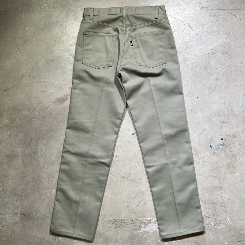 60's LEVI'S STA-PREST 518 カツラギ スリムテーパードパンツ リーバイス スタプレ Big E 黒タブ 均等V 刻印K  ４２TALON ミントコンディション W28 希少 ヴィンテージ BA-1850 RM2269H | agito vintage powered by  ...