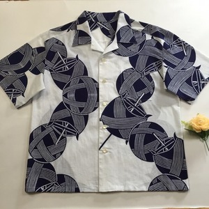 浴衣アロハシャツ(糸巻)メンズM