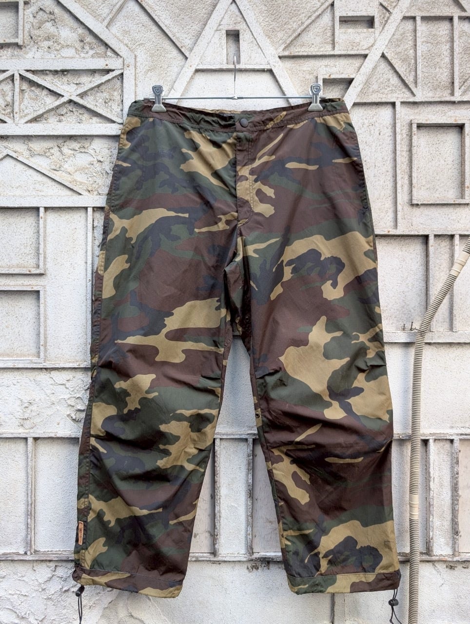 "HOME CORE" camouflage nylon pants