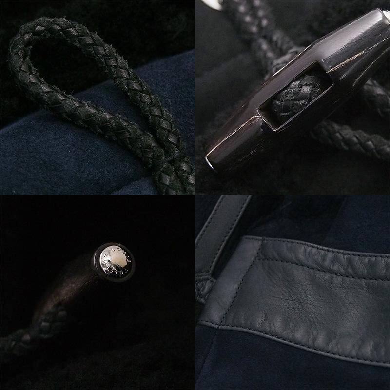 ルイ・ヴィトン LOUIS VUITTON ムートン バックスキン ダッフルコート