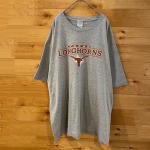 【GILDAN】カレッジ ア テキサス大学 Tシャツ TEXAS バスケ ロングボーンズ XL ビッグサイズ US古着 アメリカ古着