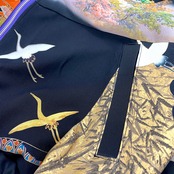 【bomber40】再構築リバーシブルボンバー Kimono×vintage scarf MIX BOMBER reversible JACKET