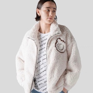 SALE 送料無料【HIPANDA ハイパンダ】レディース  エコファー ジャケット  WOMEN'S FAUX FUR JACKET / WHITE・BLACK