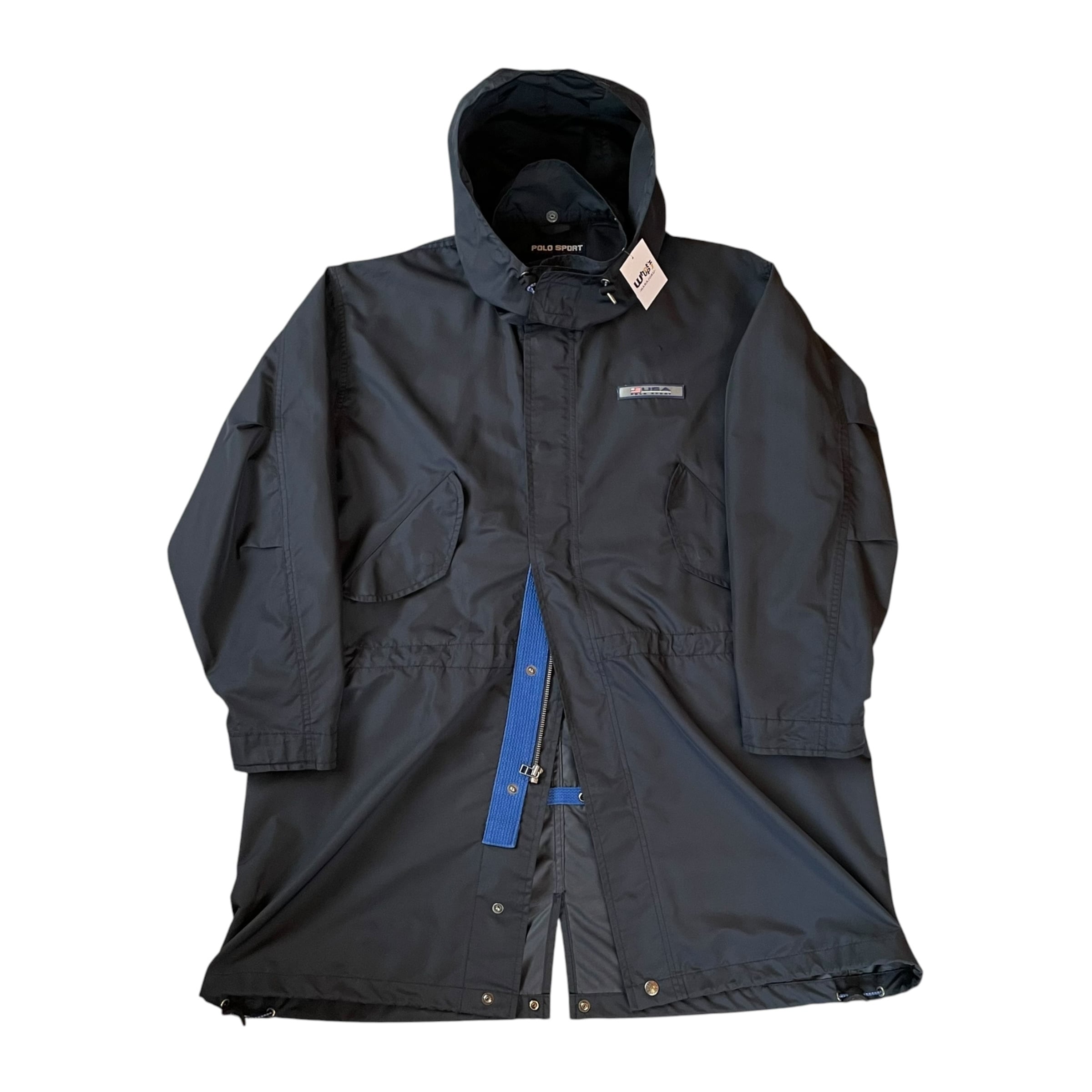 Rare!! 1990s POLO SPORT Nylon M-65 Fishtail Parka