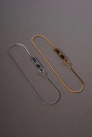 shimmer chain bracelet silver