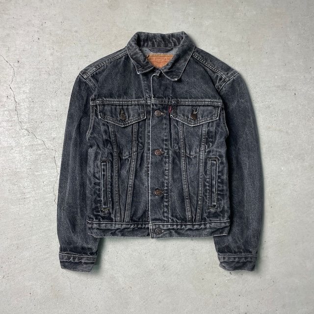 90年代 ユーゴスラビア製 Levi's ユーロリーバイス 70503 02 先染め ブラックデニムジャケット レディース2XS メンズ キッズ 古着 90s  ヴィンテージ VINTAGE 黒色 先染めブラック【デニムジャケット】/ブラック