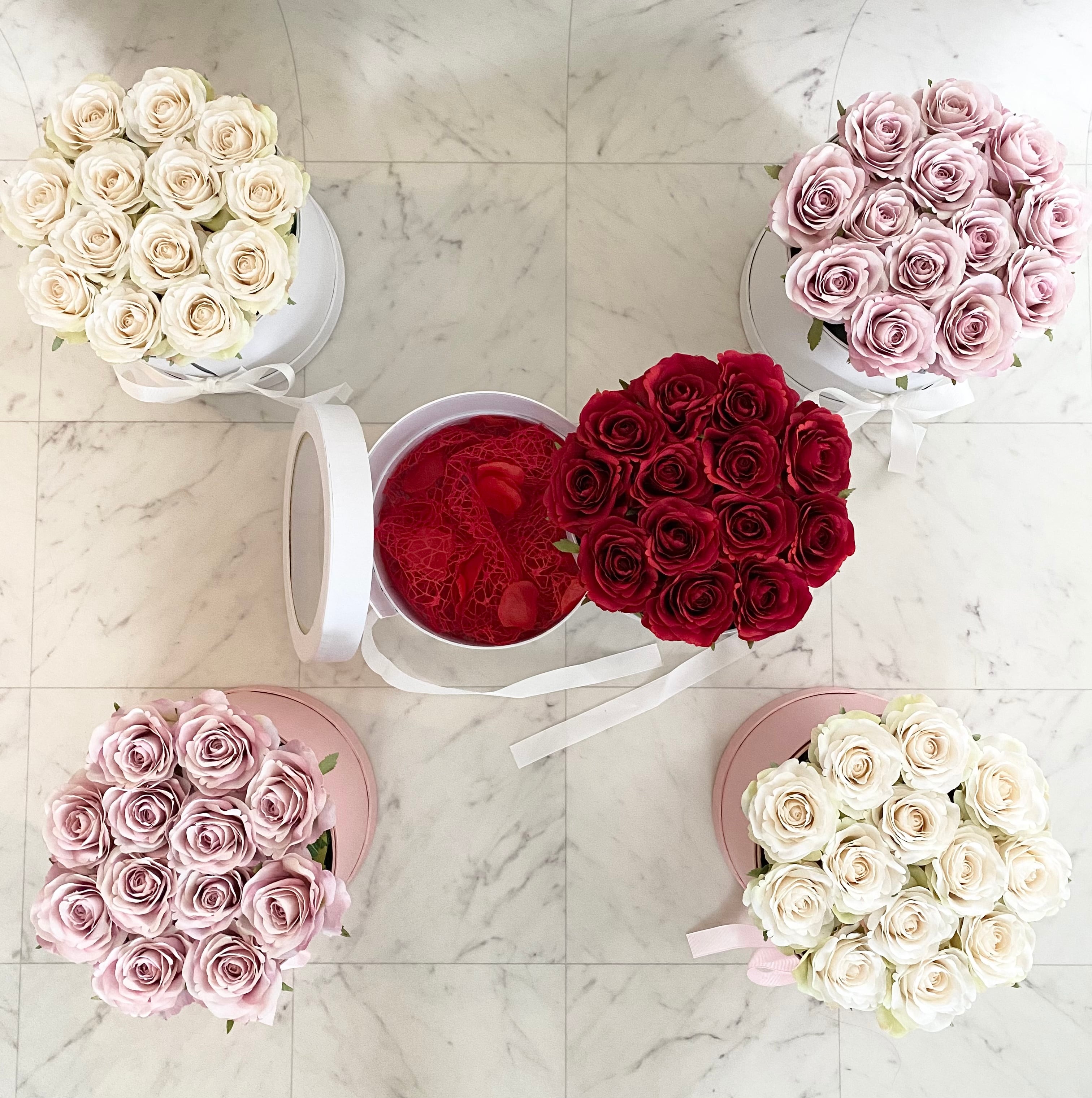 ROSE GIFT BOX ホワイト（2段スライド） | SELFISH CAKE Onlineshop