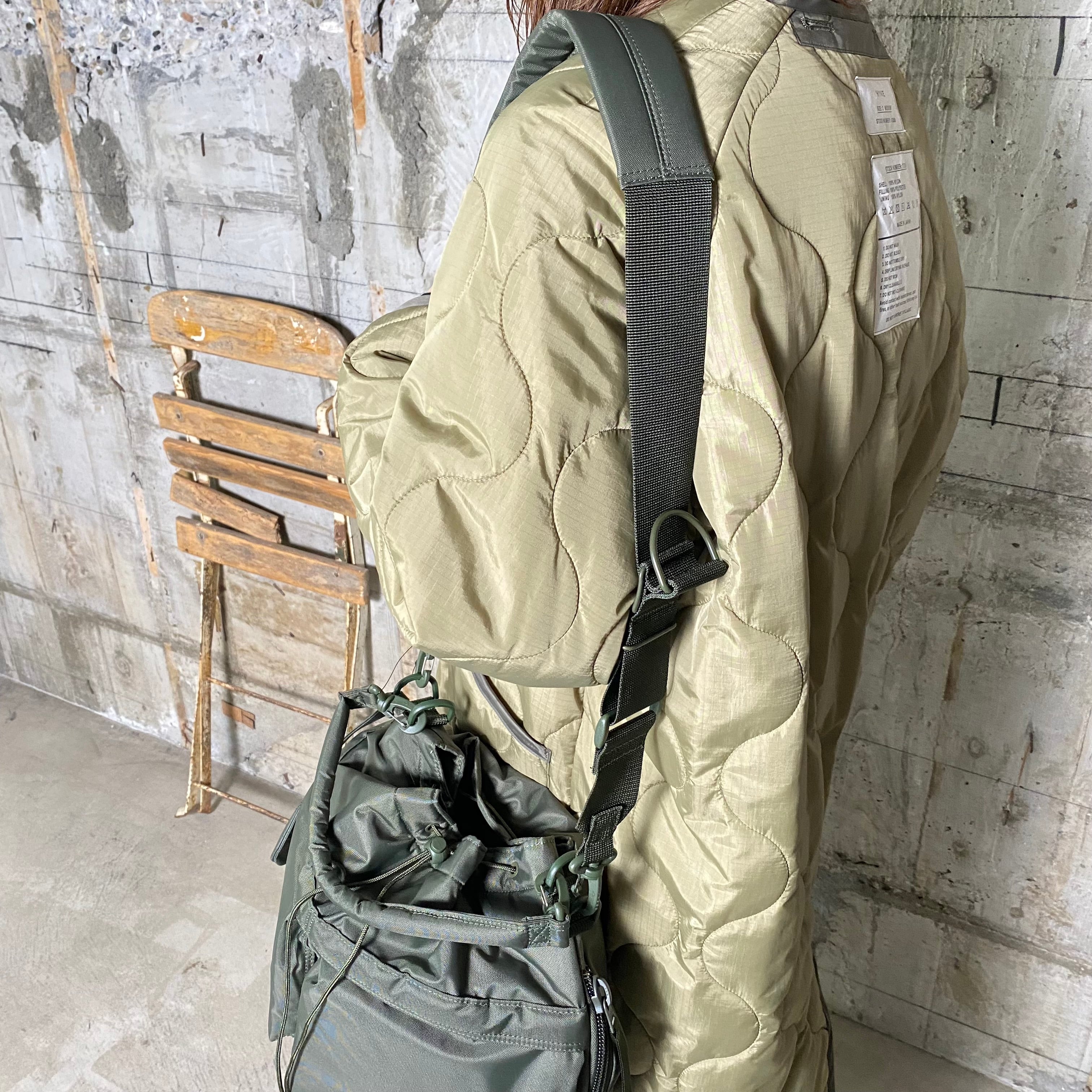 L PORTER × HYKE 2WAY TOOL BAG OLIVE ハイク - ショルダーバッグ